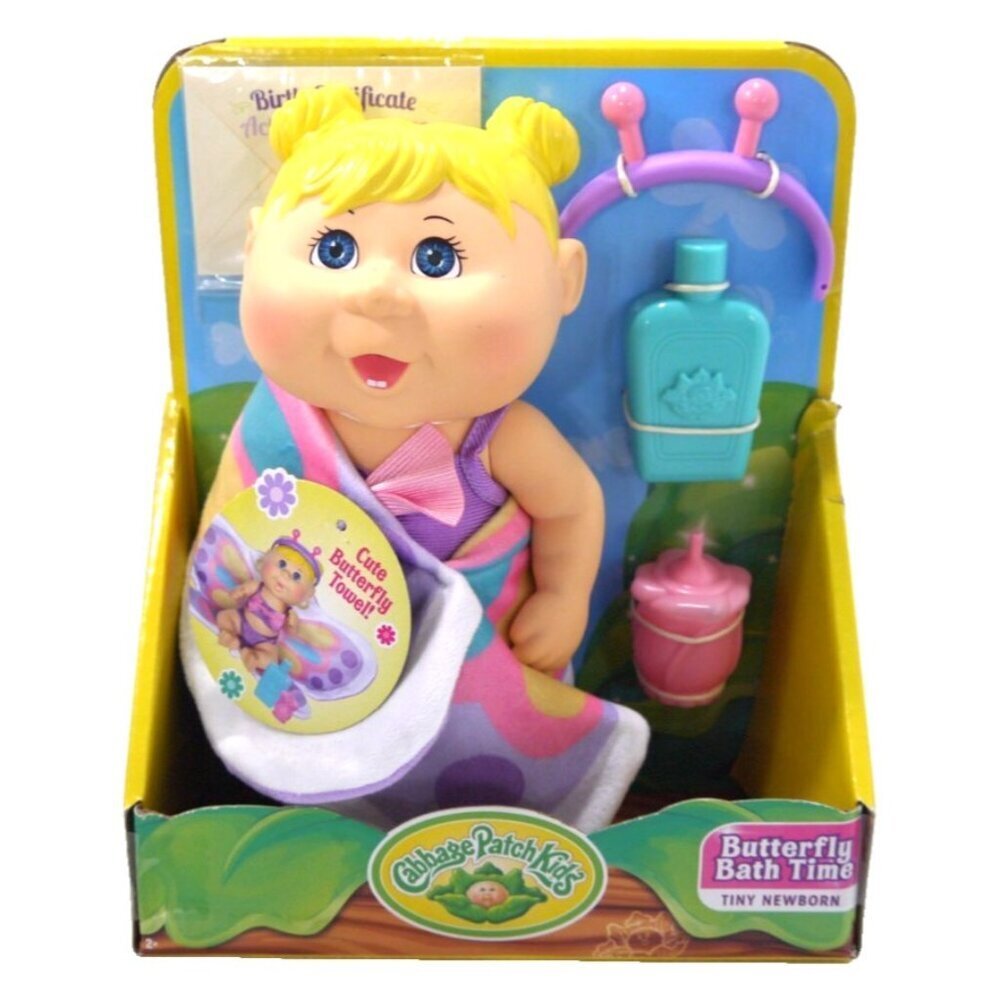 CABBAGE PATCH KIDS Butterfly Bath Time 9" baby doll play set JAZWARES 2022, NEW